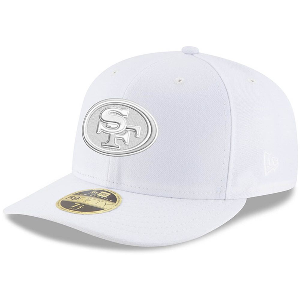 Men's New Era San Francisco 49ers White on White 59FIFTY Fitted Hat