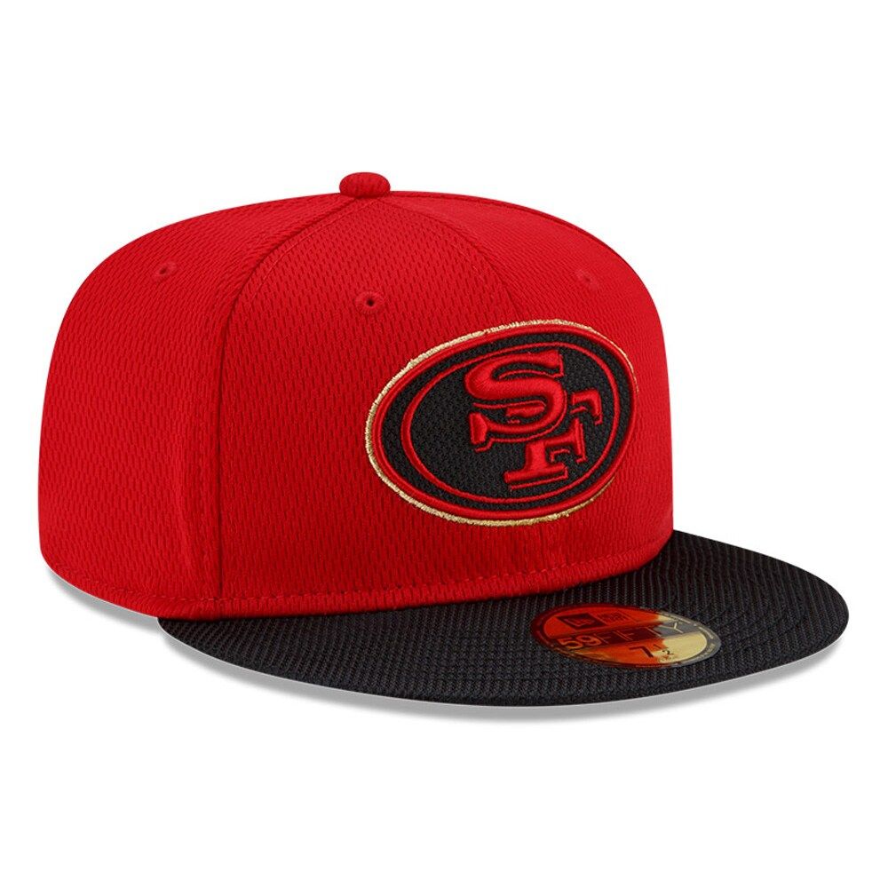 New Era San Francisco 49ers Black 59FIFTY Mens Fitted Hat (Black)