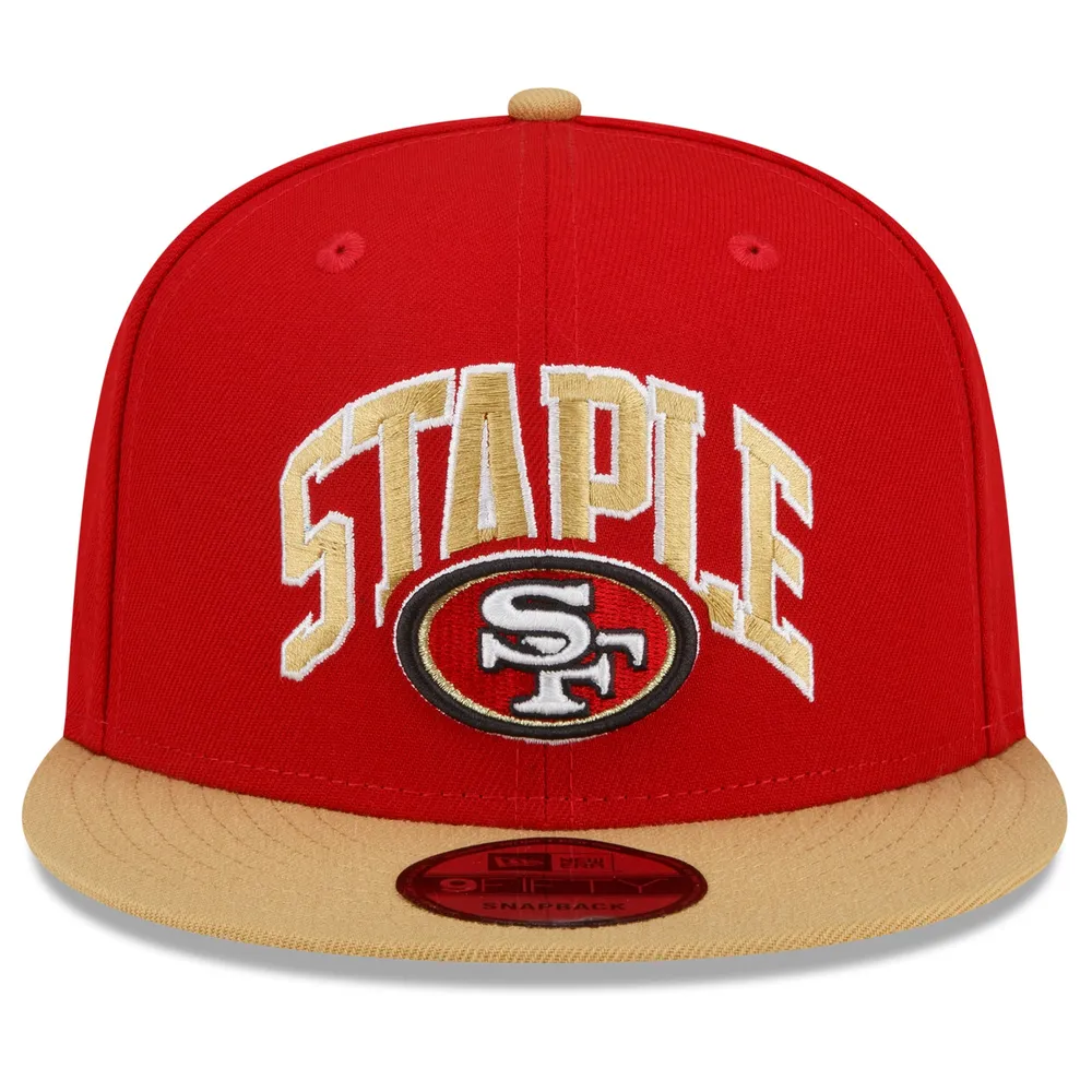 Men's New Era Scarlet San Francisco 49ers Basic 9FIFTY Adjustable Snapback  Hat