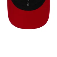 New Era Men's Scarlet, White San Francisco 49ers Logo Patch Trucker 9FORTY  Snapback Hat