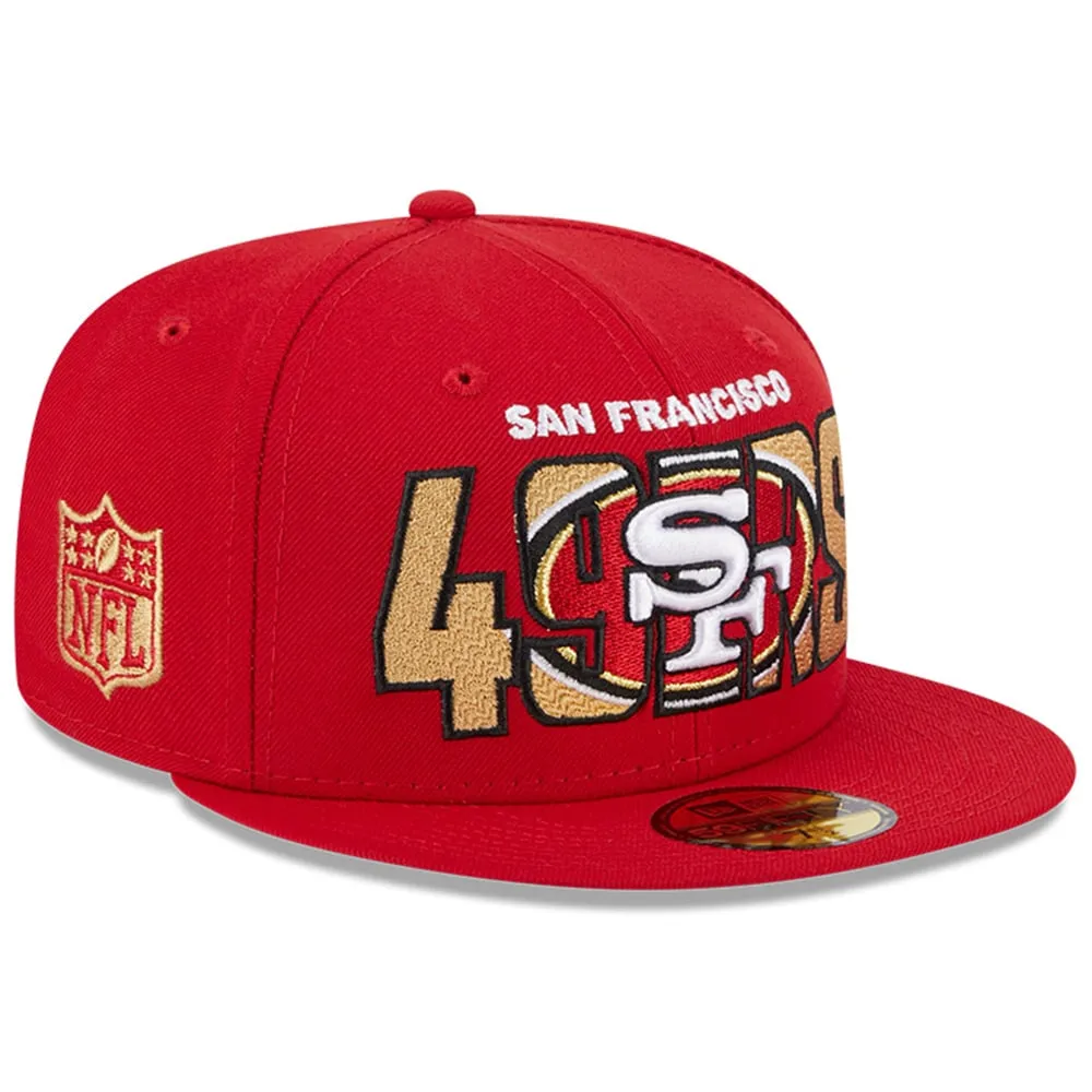 : New Era Men's Scarlet San Francisco 49ers 2023 NFL Draft  59FIFTY Fitted Hat : Sports & Outdoors