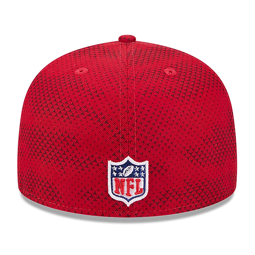 Casquette ajustée 59FIFTY Scarlet San Francisco 49ers 2024 Sideline New Era pour homme