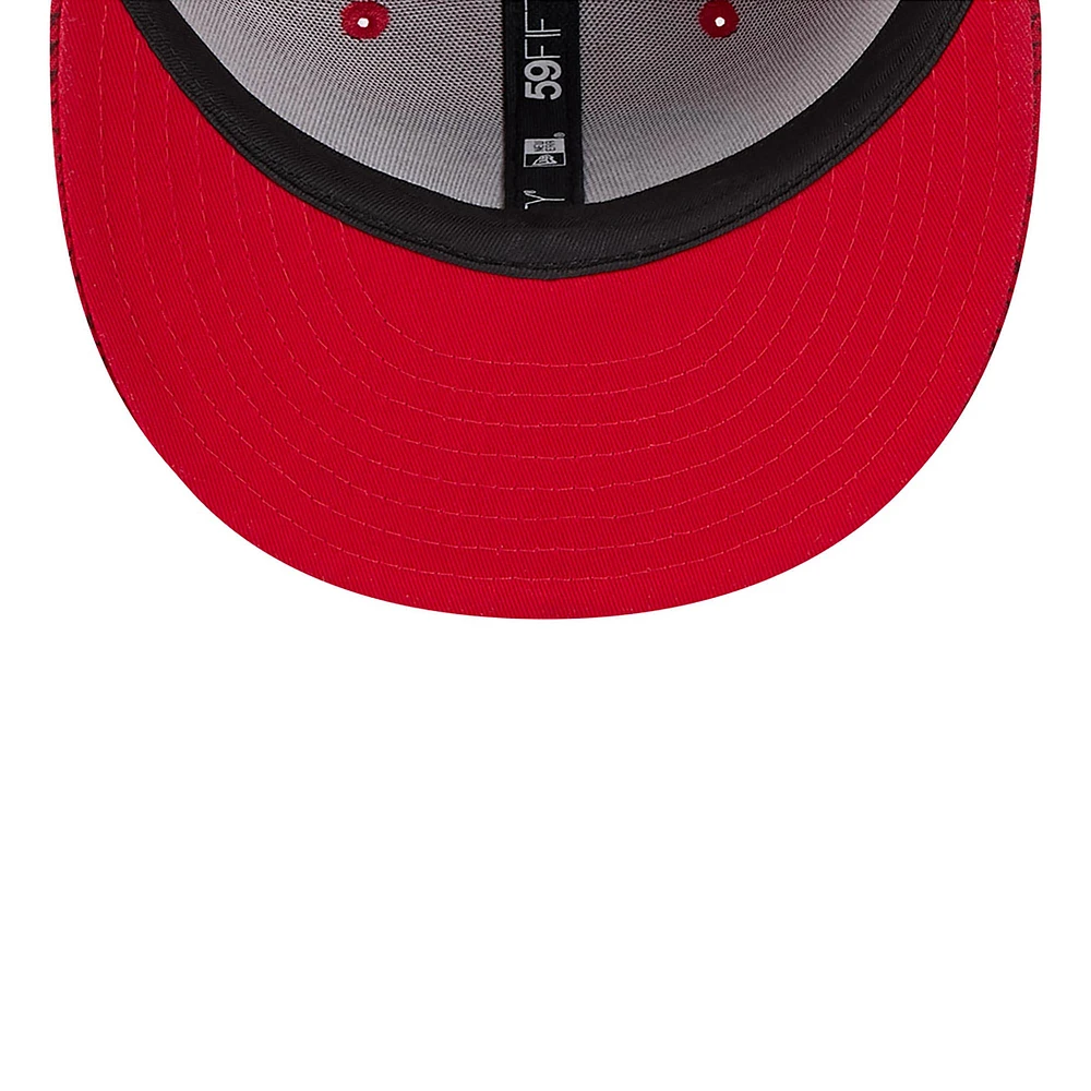 Casquette ajustée 59FIFTY Scarlet San Francisco 49ers 2024 Sideline New Era pour homme