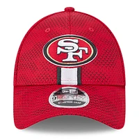 Casquette réglable New Era Scarlet San Francisco 49ers 2024 Sideline 9FORTY pour homme