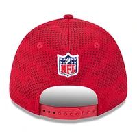 Casquette réglable New Era Scarlet San Francisco 49ers 2024 Sideline 9FORTY pour homme