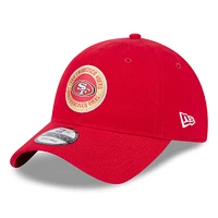 Casquette réglable New Era Scarlet San Francisco 49ers 2024 Sideline 9TWENTY pour homme