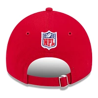 Casquette réglable New Era Scarlet San Francisco 49ers 2024 Sideline 9TWENTY pour homme