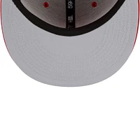 Men's New Era Scarlet San Francisco 49ers 5x Super Bowl Champions Count The Rings - Fitted Hat