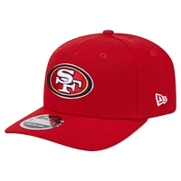 Men's New Era Scarlet San Francisco 49ers  9SEVENTY Stretch-Snap Hat