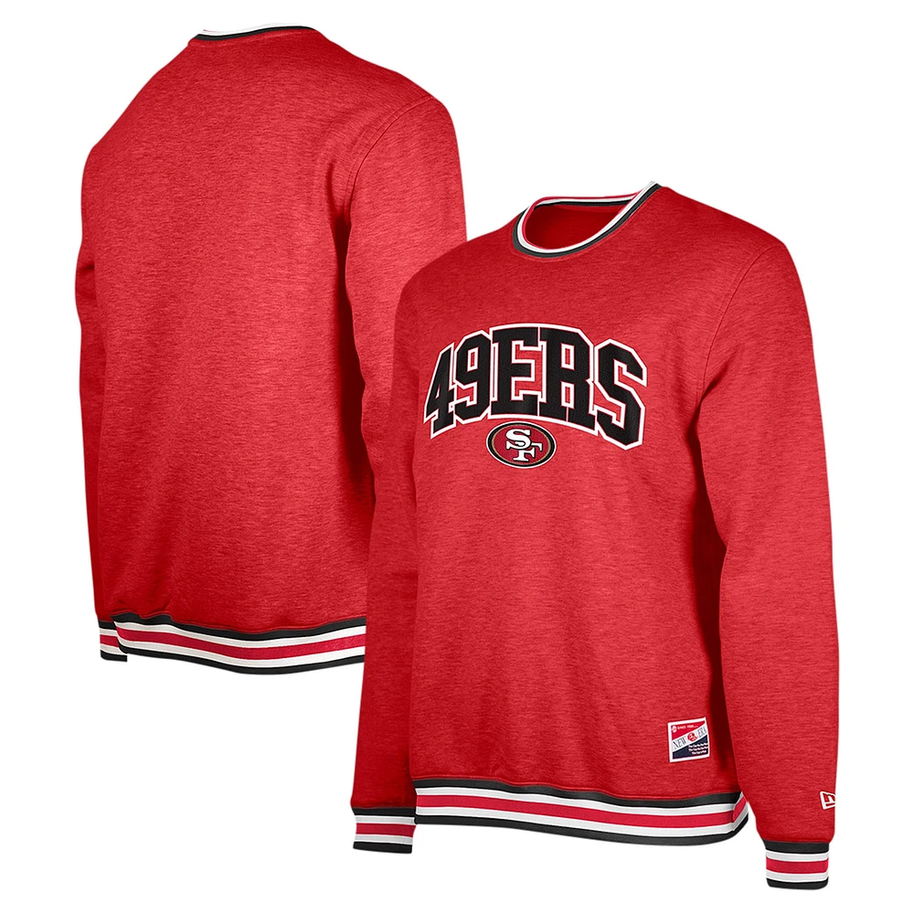 Sweat-shirt New Era Scarlet San Francisco 49ers pour hommes, grands et