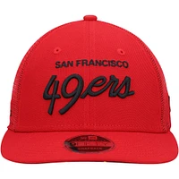 Casquette Snapback 9FIFTY Snapback Scarlet San Francisco 49ers New Era pour hommes - Collection Excellence noire