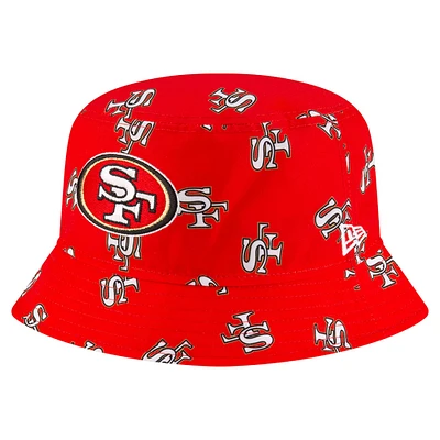 Men's New Era Scarlet San Francisco 49ers City Originals Bucket Hat