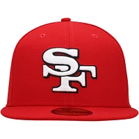 Men's New Era Scarlet San Francisco 49ers Elemental 59FIFTY Fitted Hat