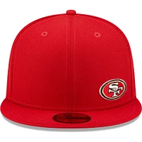 Casquette ajustée New Era Scarlet San Francisco 49ers Flawless 59FIFTY pour homme