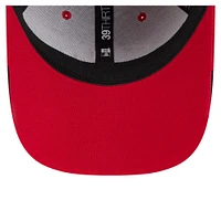 Men's New Era  Scarlet San Francisco 49ers Game Day Linear 39THIRTY Flex Hat