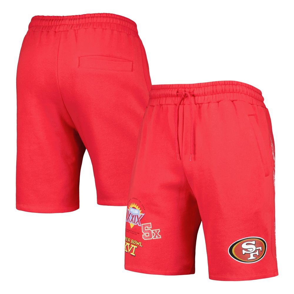 Men's New Era Scarlet San Francisco 49ers Historic Champs Shorts