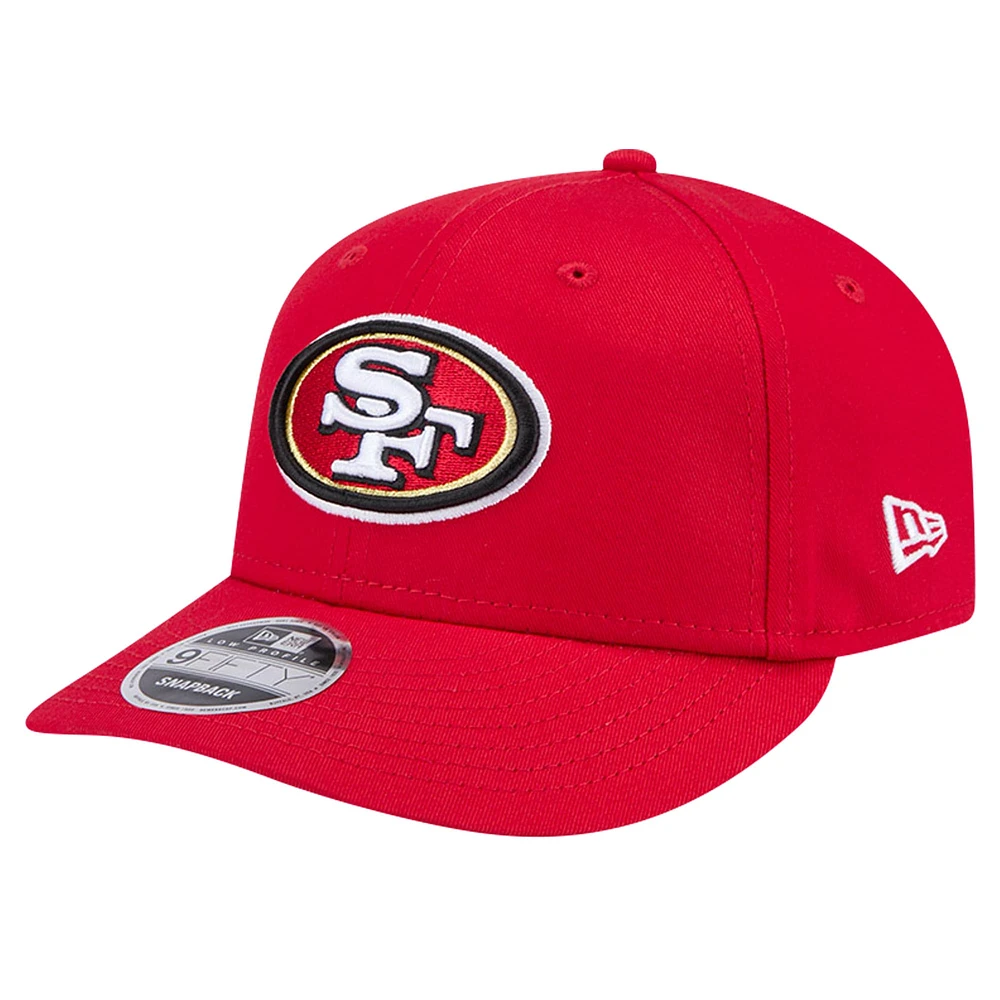 Casquette Snapback 9FIFTY principale à profil bas Scarlet San Francisco 49ers New Era pour homme