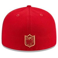 Men's New Era Scarlet San Francisco 49ers  Main Patch 59FIFTY Fitted Hat