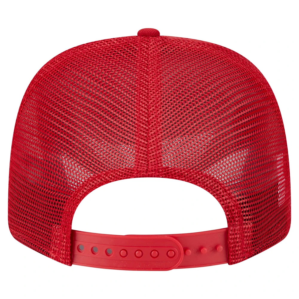 Casquette New Era Scarlet San Francisco 49ers Main Trucker 9SEVENTY Stretch-Snap pour homme