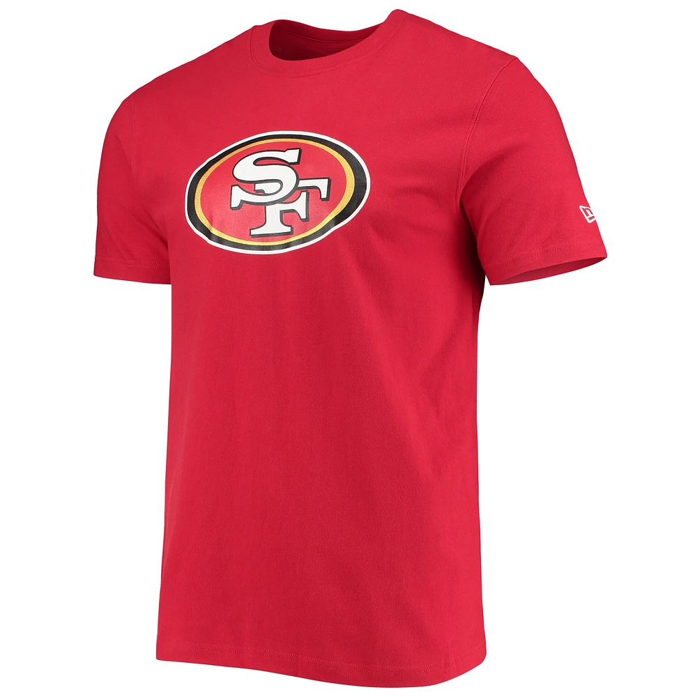 Men's New Era Scarlet San Francisco 49ers Patch Up Collection Super Bowl XXIX T-Shirt