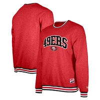 Sweat-shirt New Era Scarlet San Francisco 49ers pour hommes