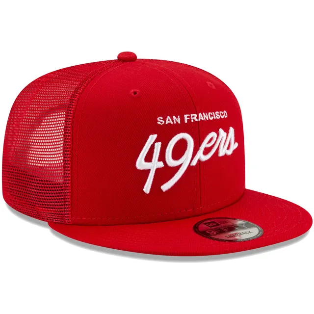 Men's Fanatics Branded Black/White San Francisco 49ers Fundamental Trucker Snapback Hat