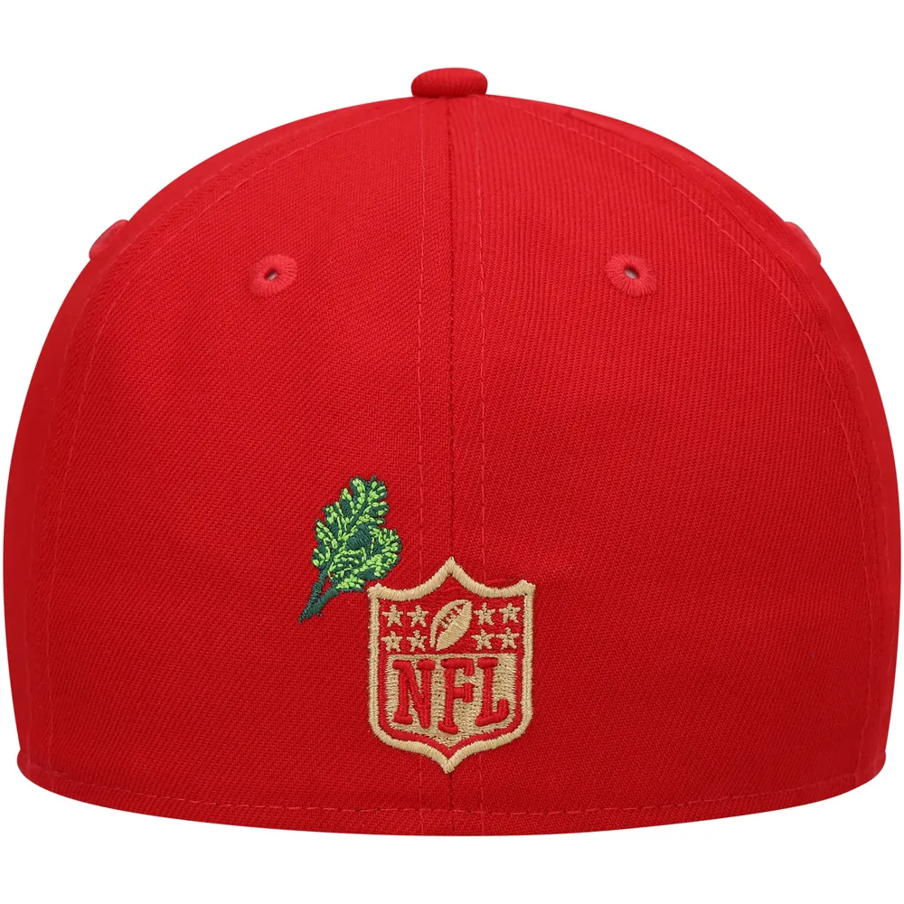 Men's New Era Scarlet San Francisco 49ers Stateview 59FIFTY Fitted Hat