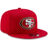 Men's New Era Scarlet San Francisco 49ers Basic 9FIFTY Adjustable Snapback  Hat