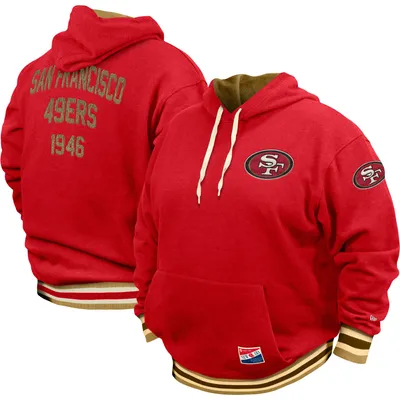 Men's Nike Scarlet San Francisco 49ers Fan Gear Primary Logo Therma Performance Pullover Hoodie Size: Small