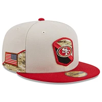 V107988 49ER STN/OTC 23 NFL Salut au service 59FIFTY HATMENHIC