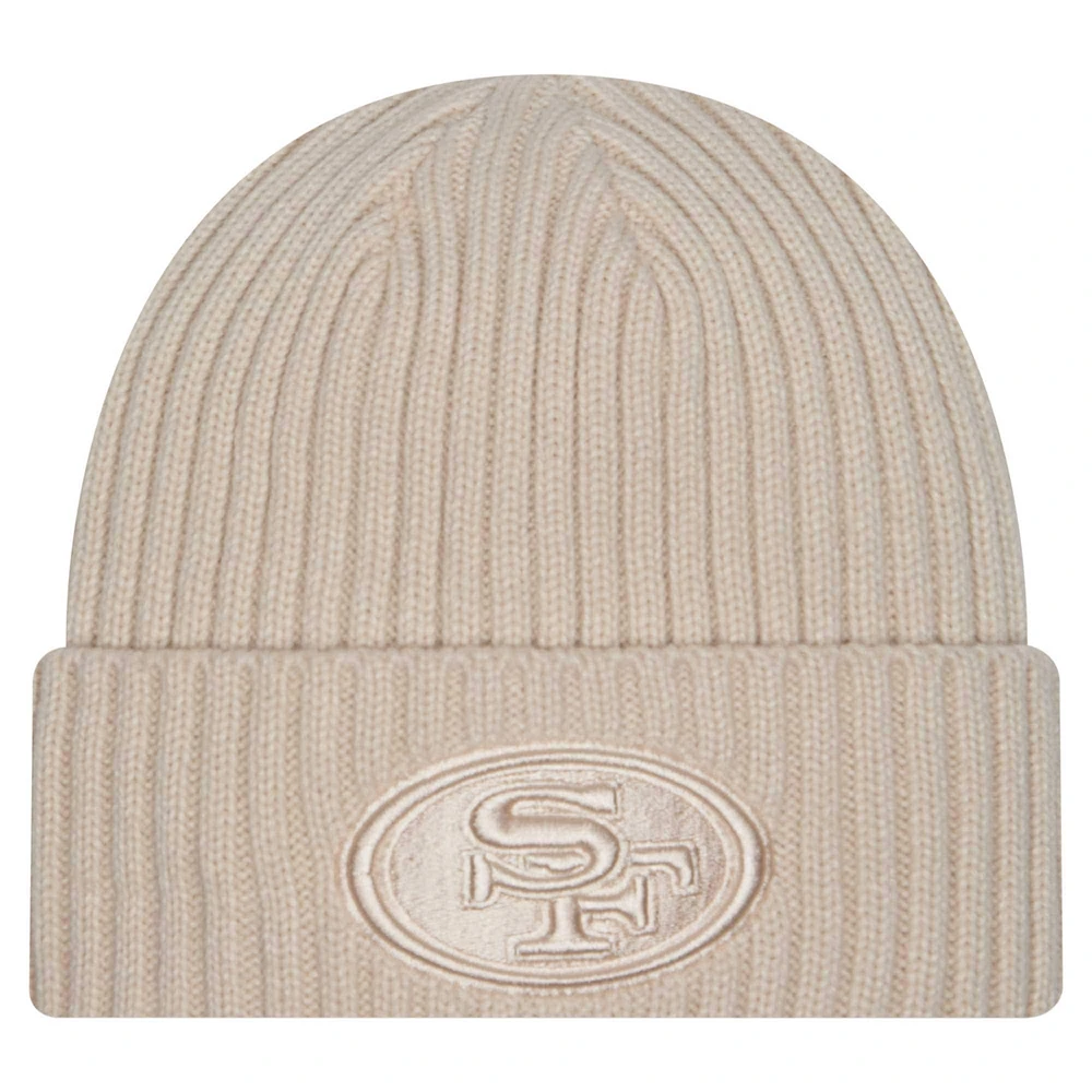 Men's New Era Stone San Francisco 49ers Color Pack Cuffed Knit Hat