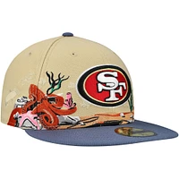Men's New Era Tan San Francisco 49ers Landscape 59FIFTY Fitted Hat