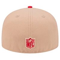 Men's New Era Tan San Francisco 49ers  Logo Main 59FIFTY Fitted Hat