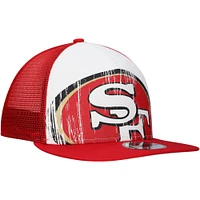 Casquette Snapback 9FIFTY A-Frame San Francisco 49ers New Era blanche/écarlate pour homme