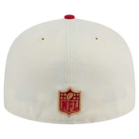 Casquette ajustée New Era 59FIFTY pour homme, blanche/écarlate, des San Francisco 49ers
