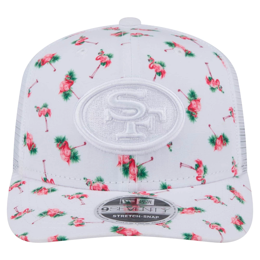 Casquette extensible à bouton-pression 9SEVENTY Adventure Flamingo Pattern des San Francisco 49ers de New Era pour homme