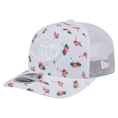 Casquette extensible à bouton-pression 9SEVENTY Adventure Flamingo Pattern des San Francisco 49ers de New Era pour homme