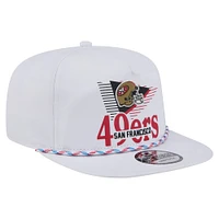 Men's New Era White San Francisco 49ers Collide Golfer Snapback Hat