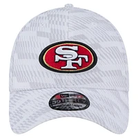 Casquette New Era blanche Gameday Graded 39THIRTY Flex des San Francisco 49ers pour homme
