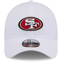 Casquette flexible principale 39THIRTY des San Francisco 49ers New Era pour hommes, blanche