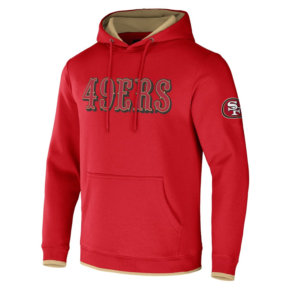 Men's NFL x Darius Rucker Collection by Fanatics Scarlet San Francisco 49ers Pullover Hoodie