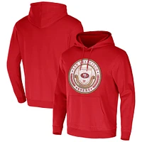 Men's NFL x Darius Rucker Collection by Fanatics Scarlet San Francisco 49ers Washed Pullover Hoodie