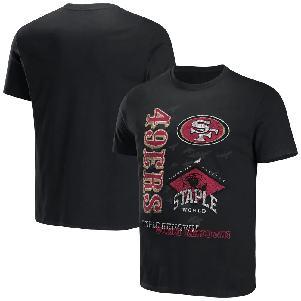 Men's NFL x Staple Red San Francisco 49ers Throwback Vintage Wash