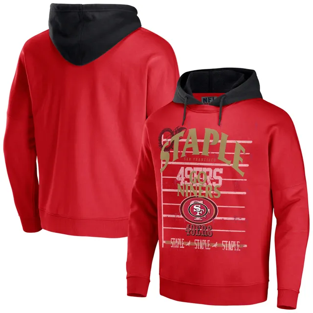 Lids San Francisco 49ers New Era Throwback Pullover Hoodie - Scarlet