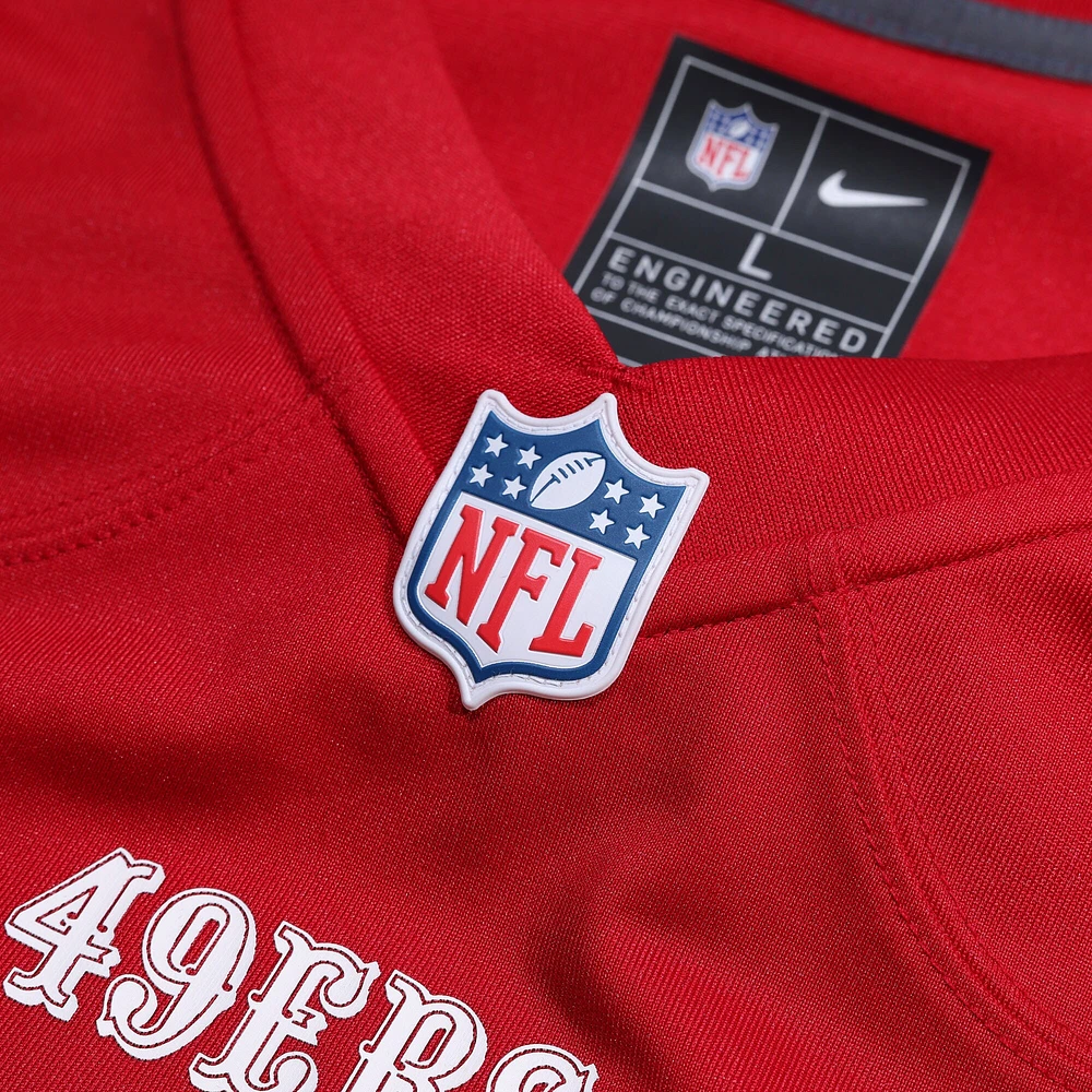 Men's Nike Aaron Banks  Scarlet San Francisco 49ers Game Jersey