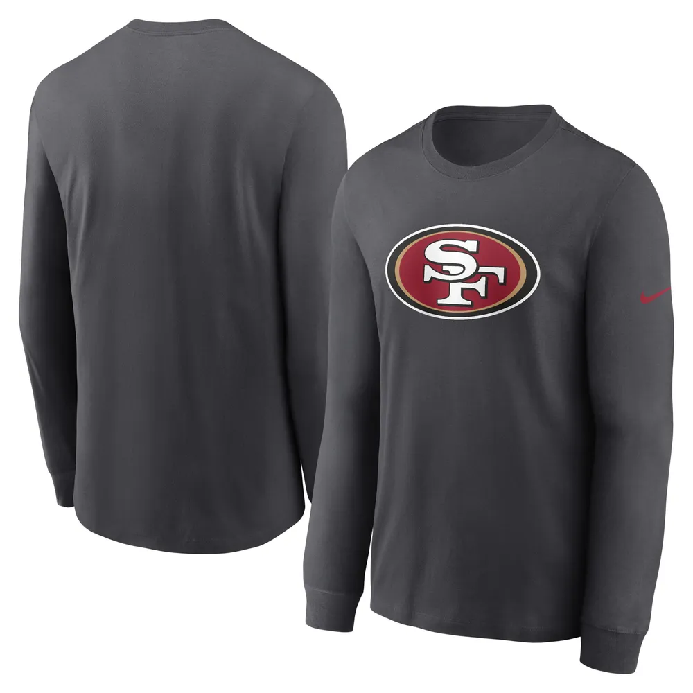 Nike Men's Nike Anthracite San Francisco 49ers Primary Logo Long