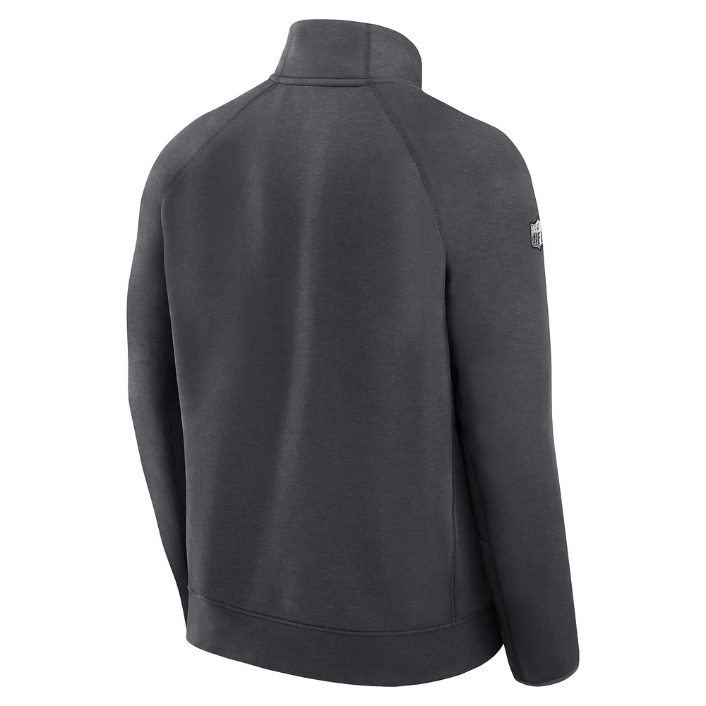 Men's Nike  Anthracite San Francisco 49ers Super Bowl LVIII Opening Night Tech Fleece Half-Zip Pullover Top