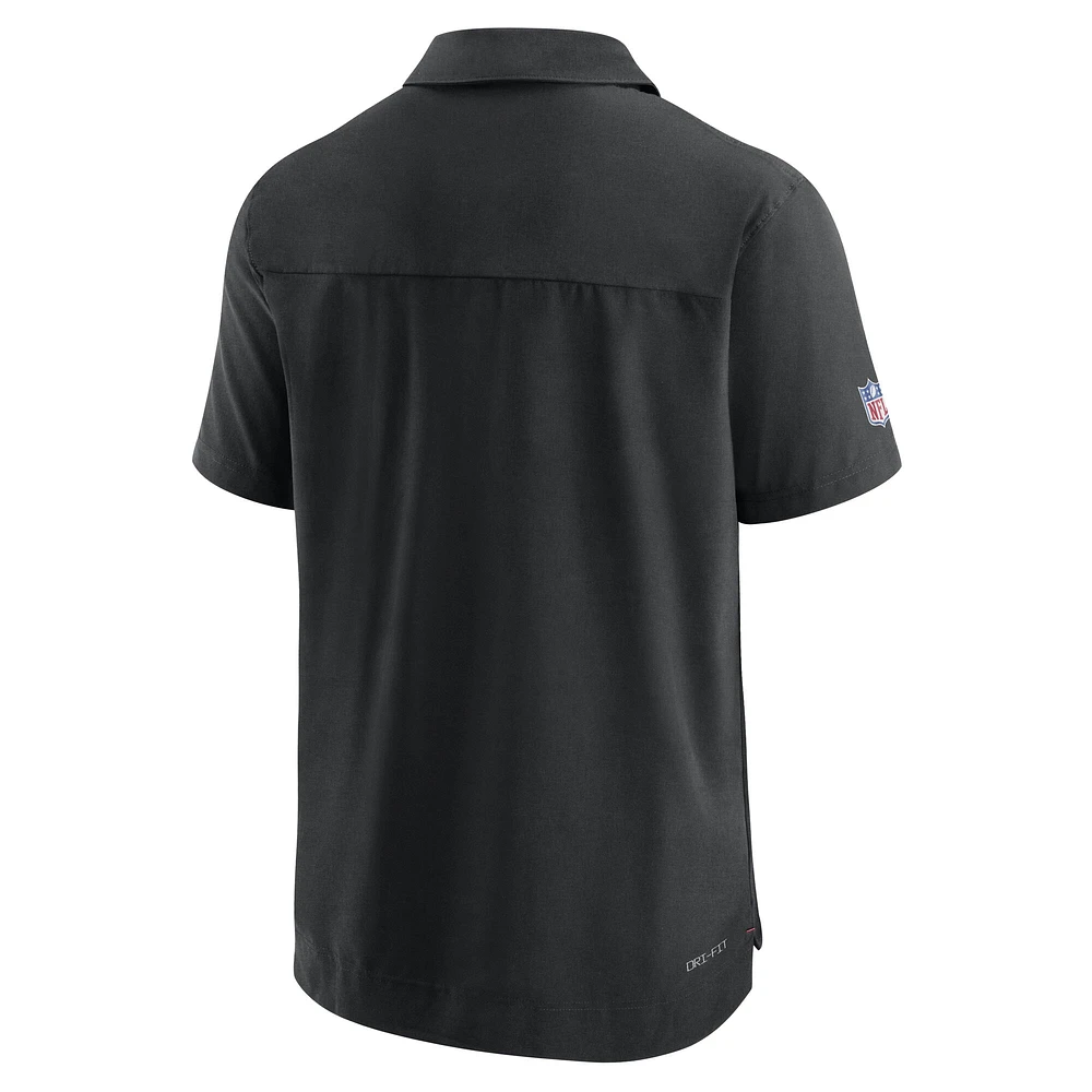 Polo Nike noir San Francisco 49ers 2022/23 Sideline Lockup Performance pour homme