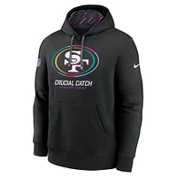 Sweat à capuche Nike noir San Francisco 49ers 2024 NFL Crucial Catch Club pour homme