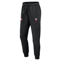 Men's Nike Black San Francisco 49ers 2024 Sideline Club Pants